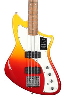 Fender Player Plus Active Meteora Bass Guitar Pau Ferro Tequila Sunrise w/Bag Body View